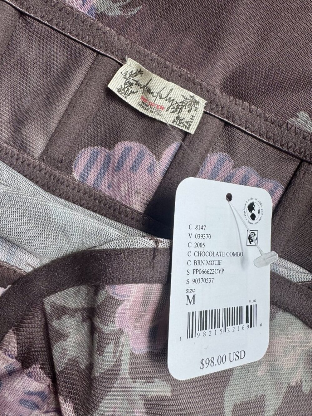 NWT! FREE PEOPLE INTIMATELY Printed Got Glam Slip Dress NWT! - Picture 6 of 6